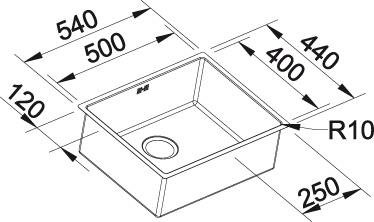 Blanco Claron 500-IF Durinox 
