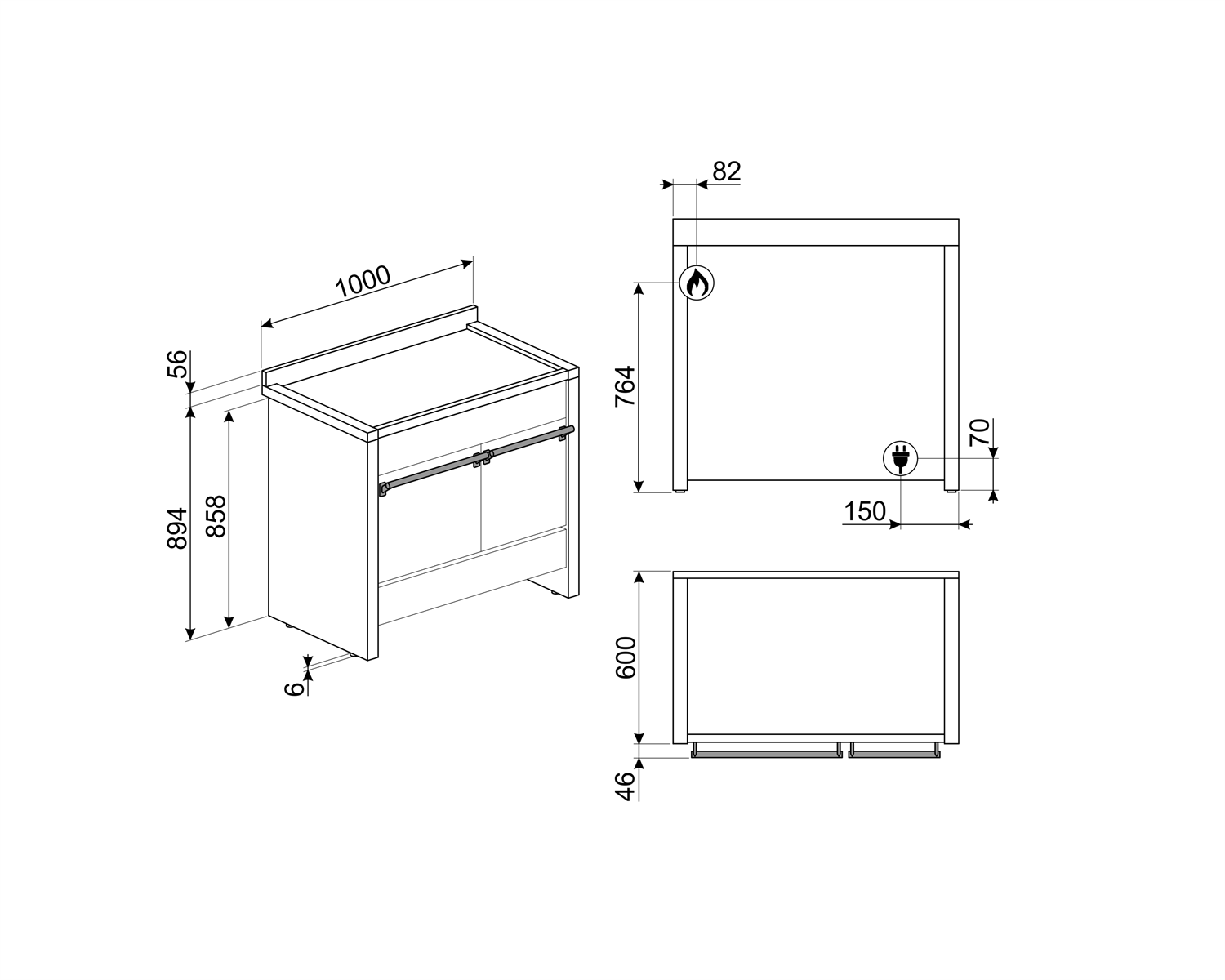 Plynový sporák Smeg Classic A2-81 nerez 