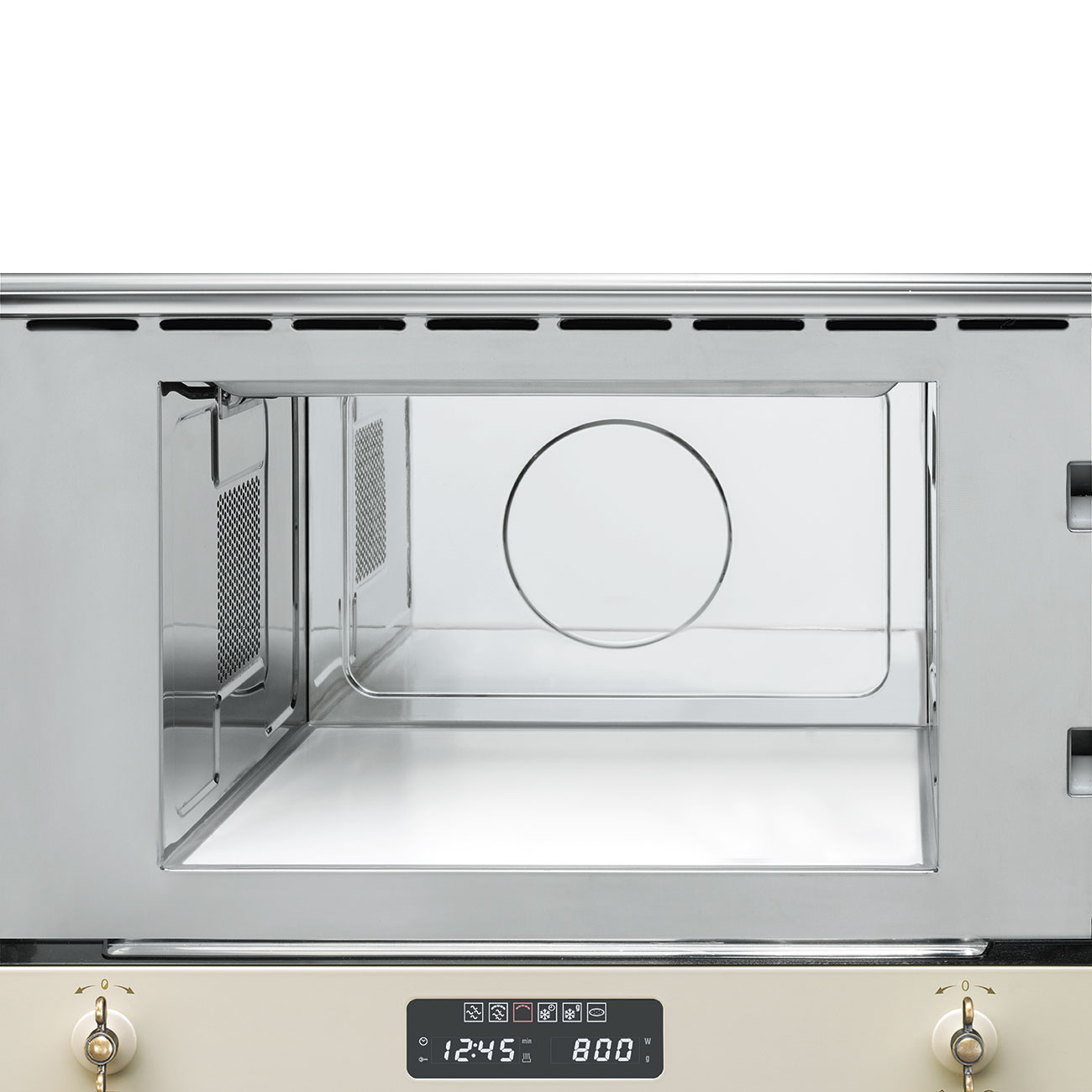 Vstavaná mikrovlnná rúra Smeg Colonial MP822PO krémová