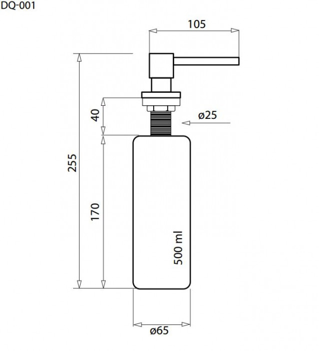 Aquasanita DQ-001 chróm