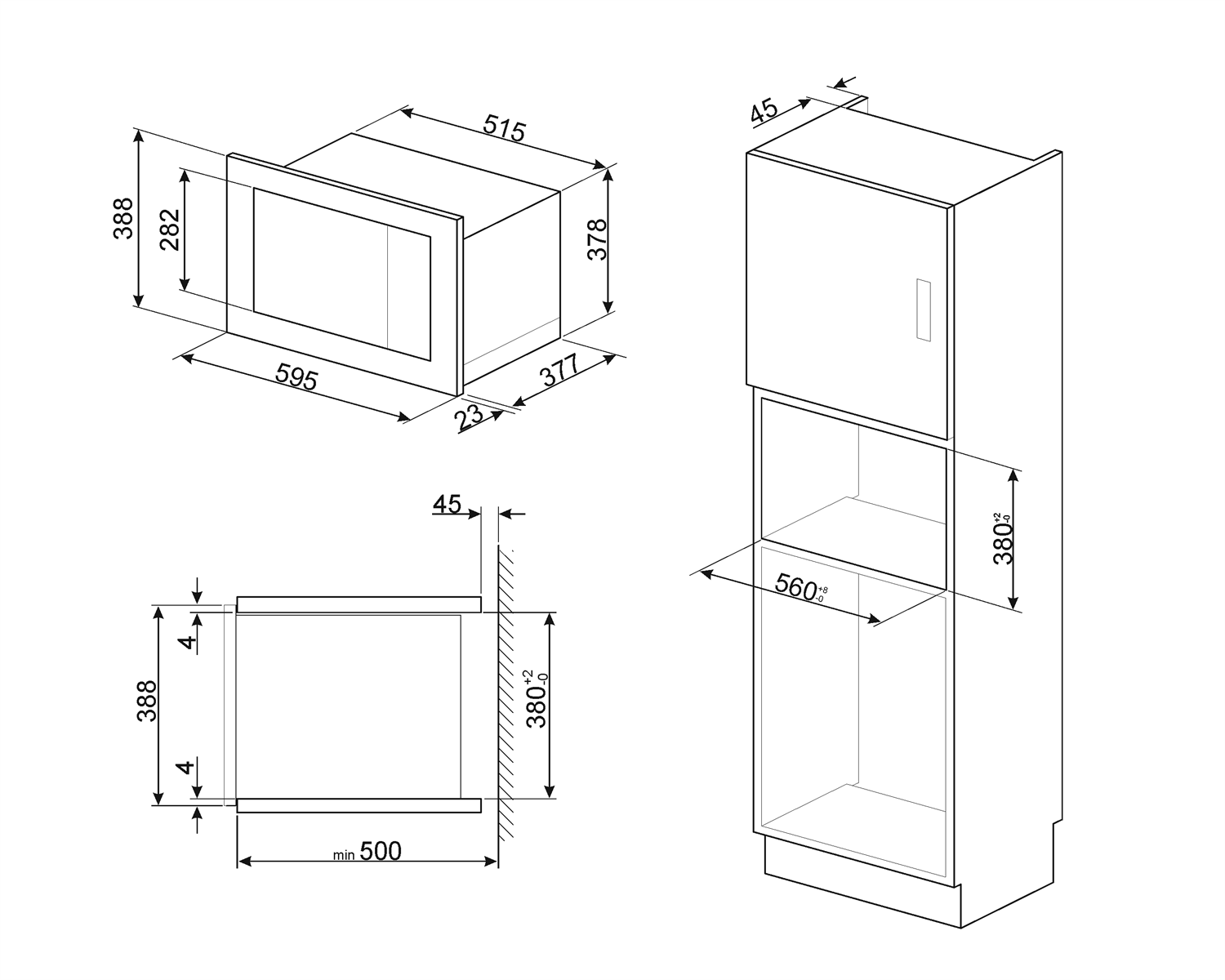 Vstavaná Mikrovlnná rúra Smeg Selezione FMI425X nerez