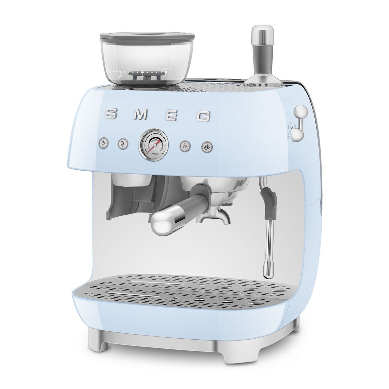 Manuálny kávovar Smeg EGF03PBEU pastel modrá