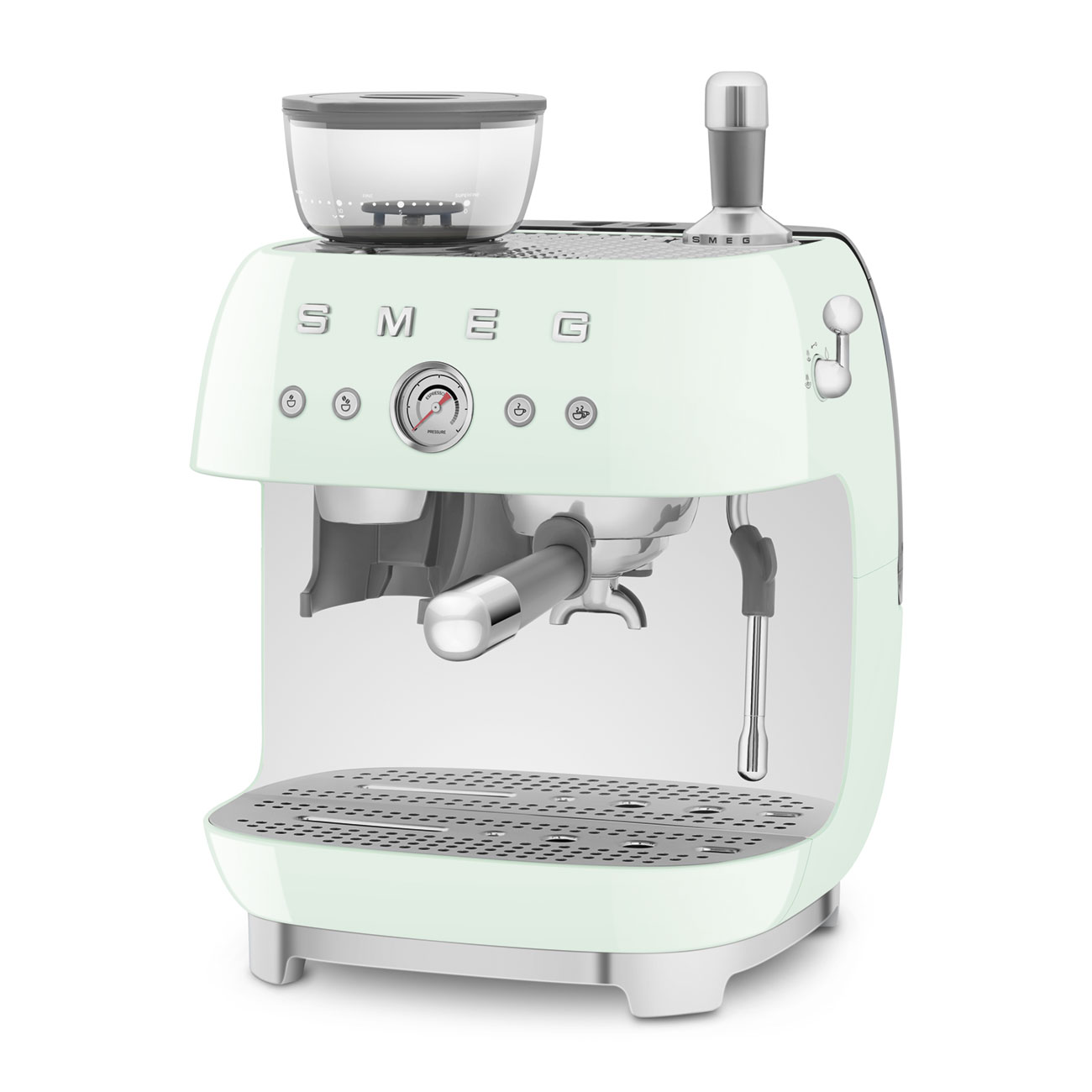 Manuálny kávovar Smeg EGF03PGEU pastel zelená