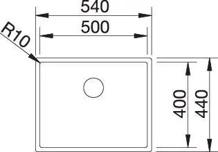 Blanco Claron 500-U dark steel