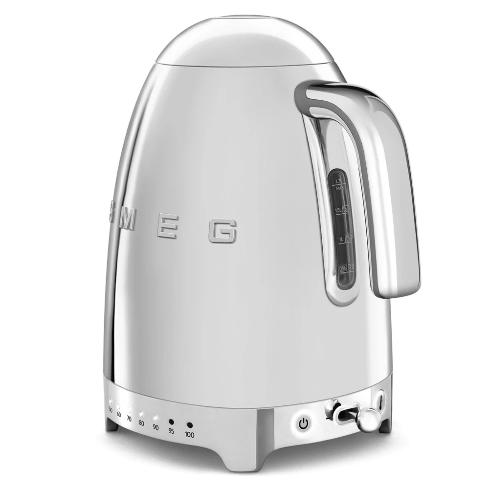 Rýchlovarná kanvica Smeg KLF04SSEU s variabilnou teplotou chróm