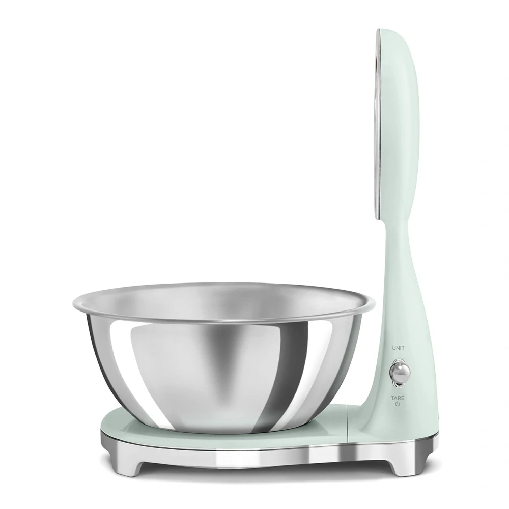 Kuchynská váha s nerezovou miskou Smeg KSF01PGWW pastel zelená