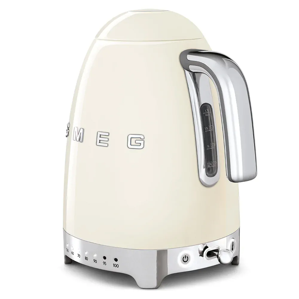 Rýchlovarná kanvica Smeg KLF04CREU s variabilnou teplotou krémová
