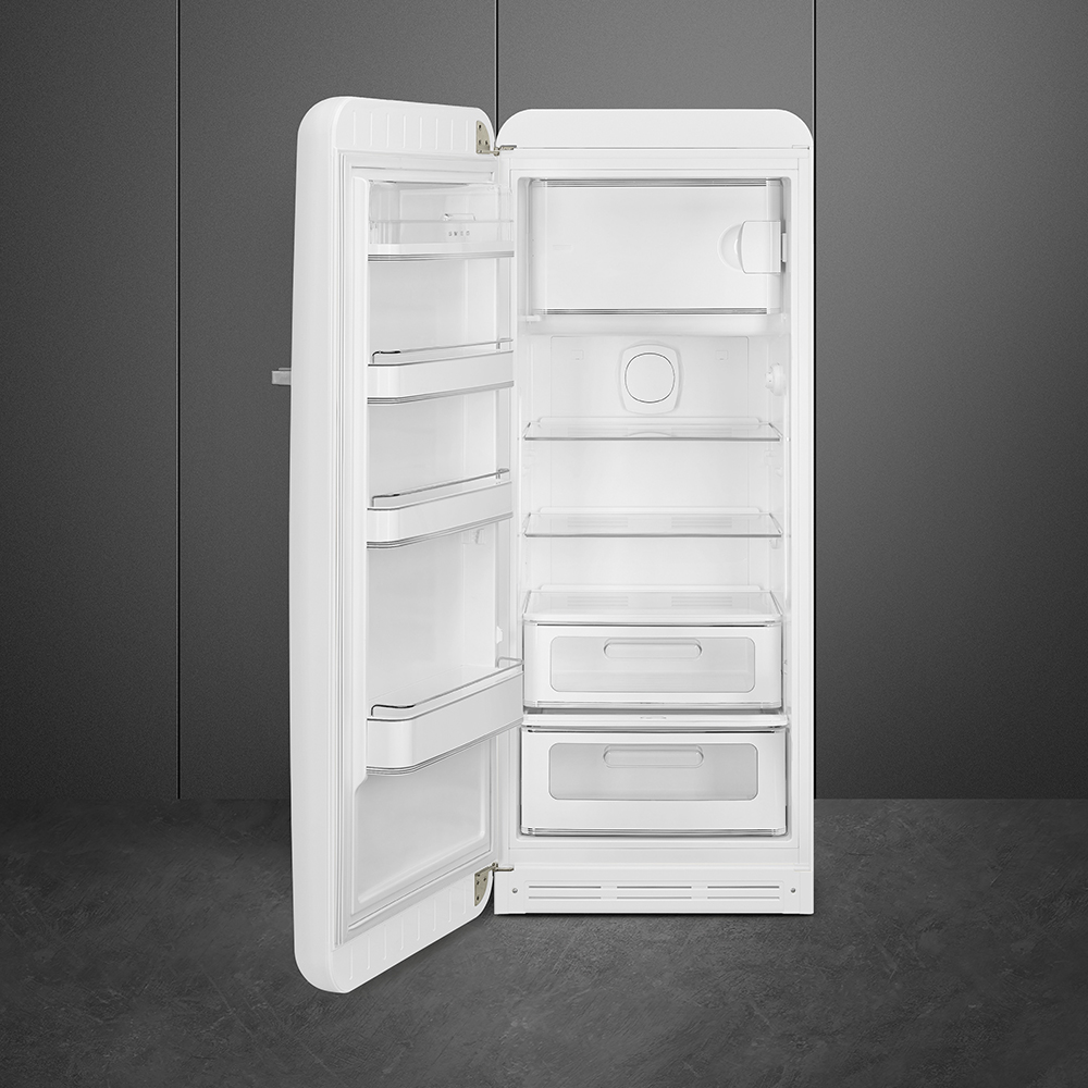 Chladnička s mraziacim boxom Smeg FAB28LWH5 biela ľavý pánt