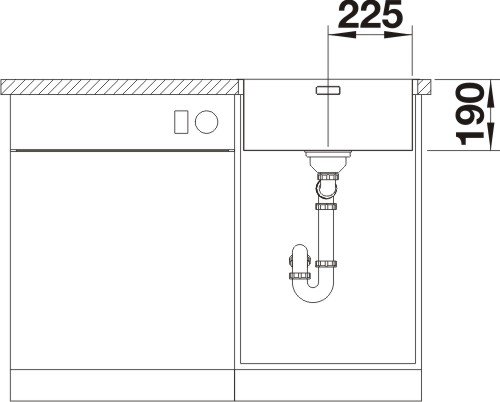 Blanco Andano 450-IF nerez