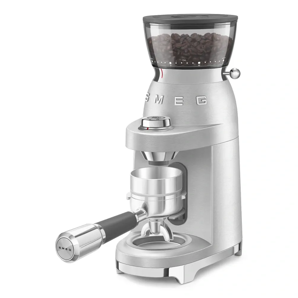 Mlynček na kávu Smeg Mini Pro CGF02SSEU chróm