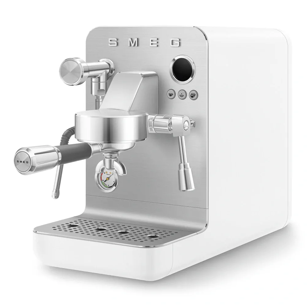 Minipro espresso kávovar Smeg EMC02WHMEU matná biela
