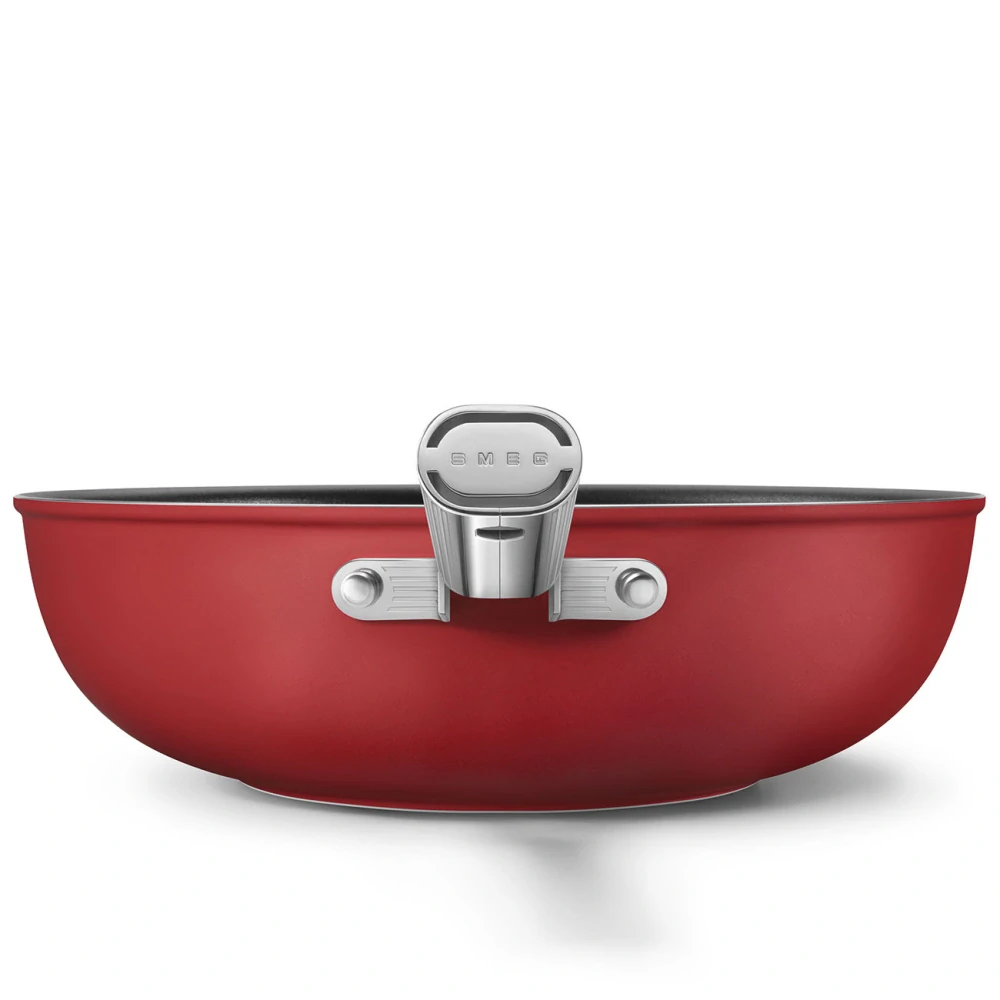 Nepřilnavý wok Smeg CKFW3001RDM červená