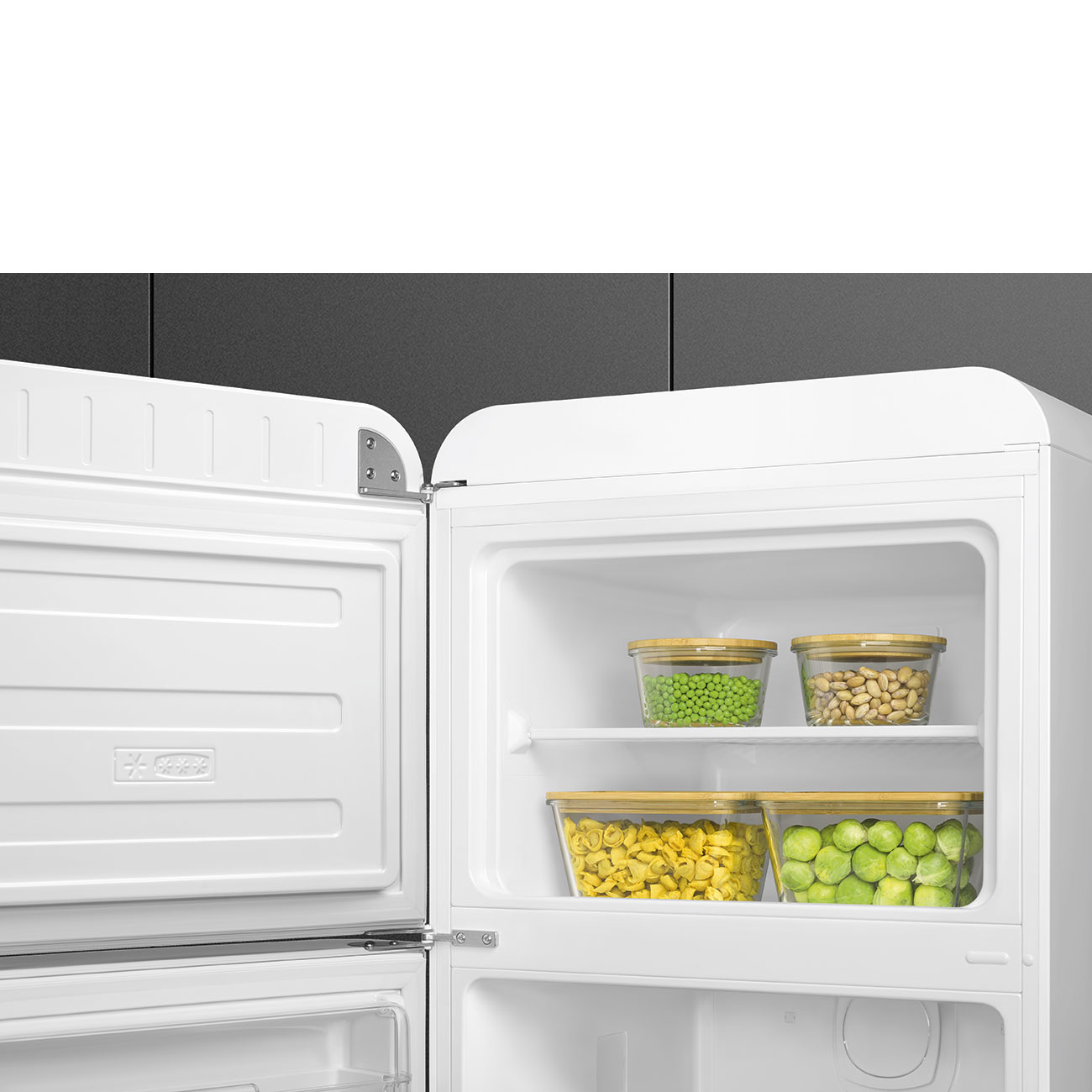 Kombinovaná chladnička s mrazičkou Smeg FAB30LWH5 biela ľavý pánt