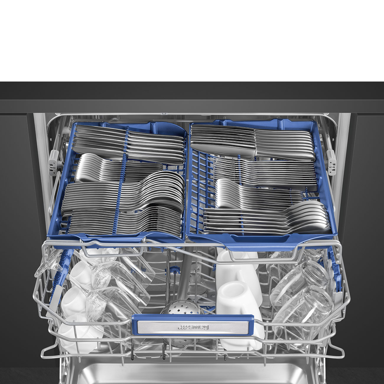 Vstavaná umývačka riadu Smeg Universal STL323BQLH strieborná
