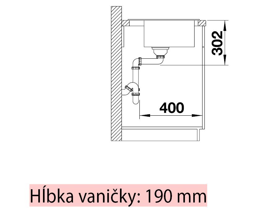 Blanco Zenar XL 6 S Compact antracit s excentrom vanička vpravo