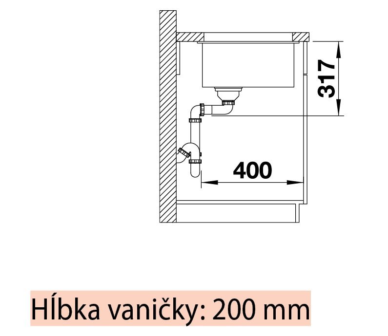 Blanco Etagon 500-U antracit + posuvné koľajničky