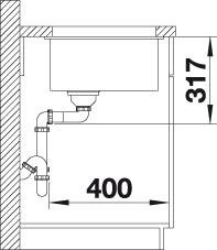 Blanco Etagon 700-U čierna + posuvné koľajničky