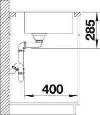 Blanco Supra 400-IF/A nerez