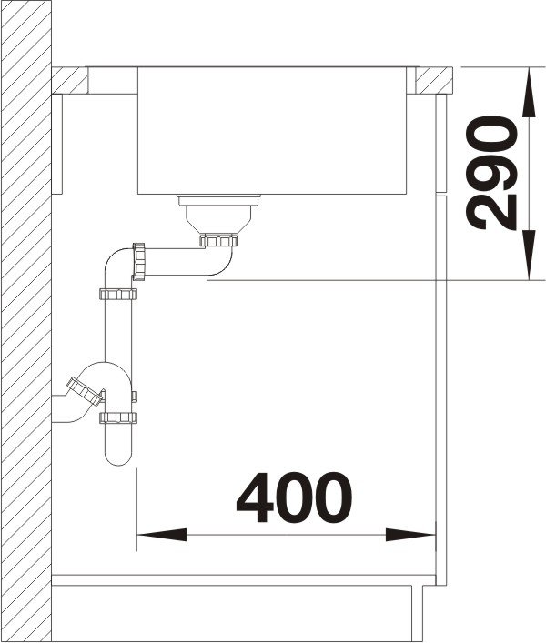 Blanco Andano 400-IF/A nerez
