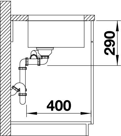 Blanco Andano 340/180-U pravý nerez