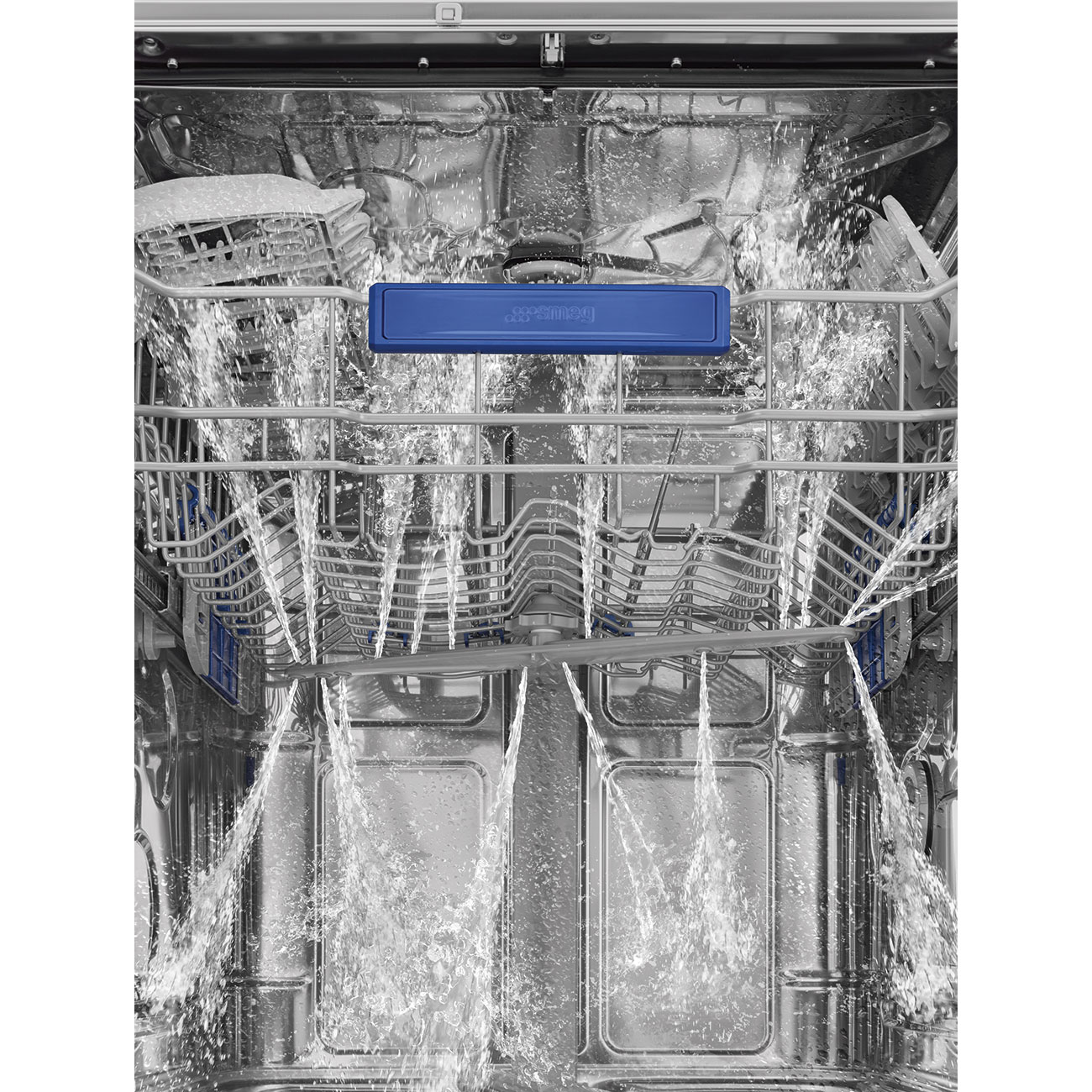 Vstavaná umývačka Smeg Universal STL233CLH strieborná