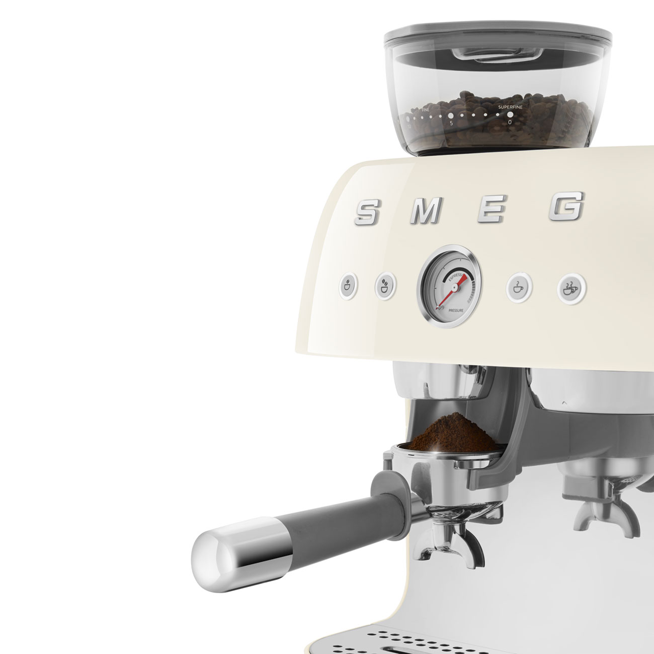 Manuálny kávovar Smeg EGF03CREU krémová