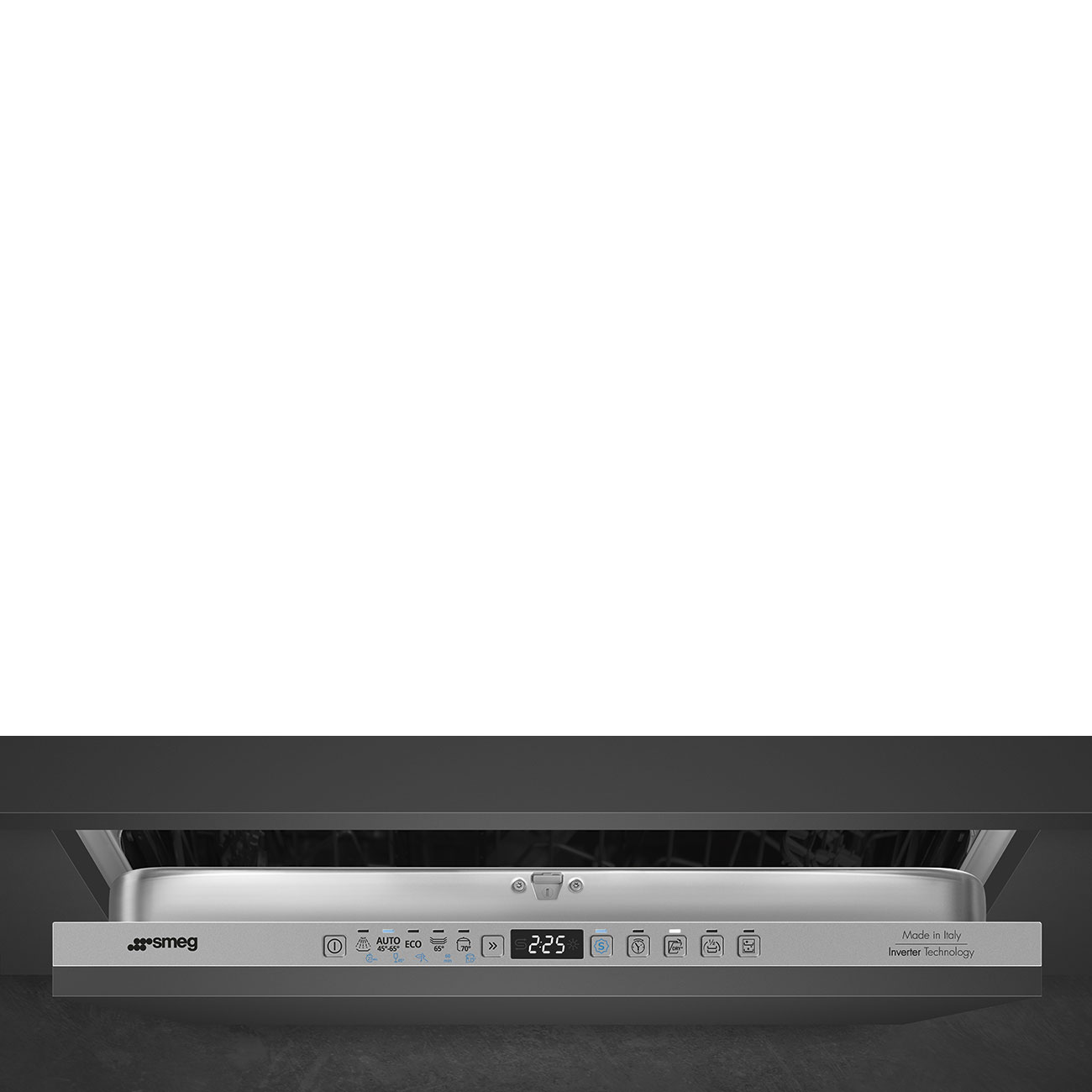 Vstavaná umývačka Smeg Universal STL233CLH strieborná