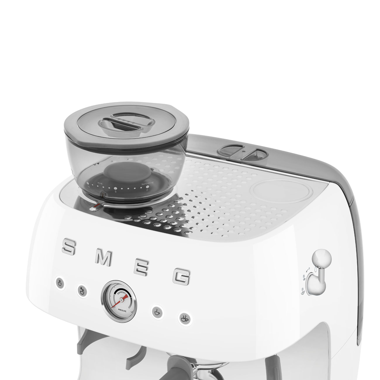 Manuálny kávovar Smeg EGF03WHEU biela