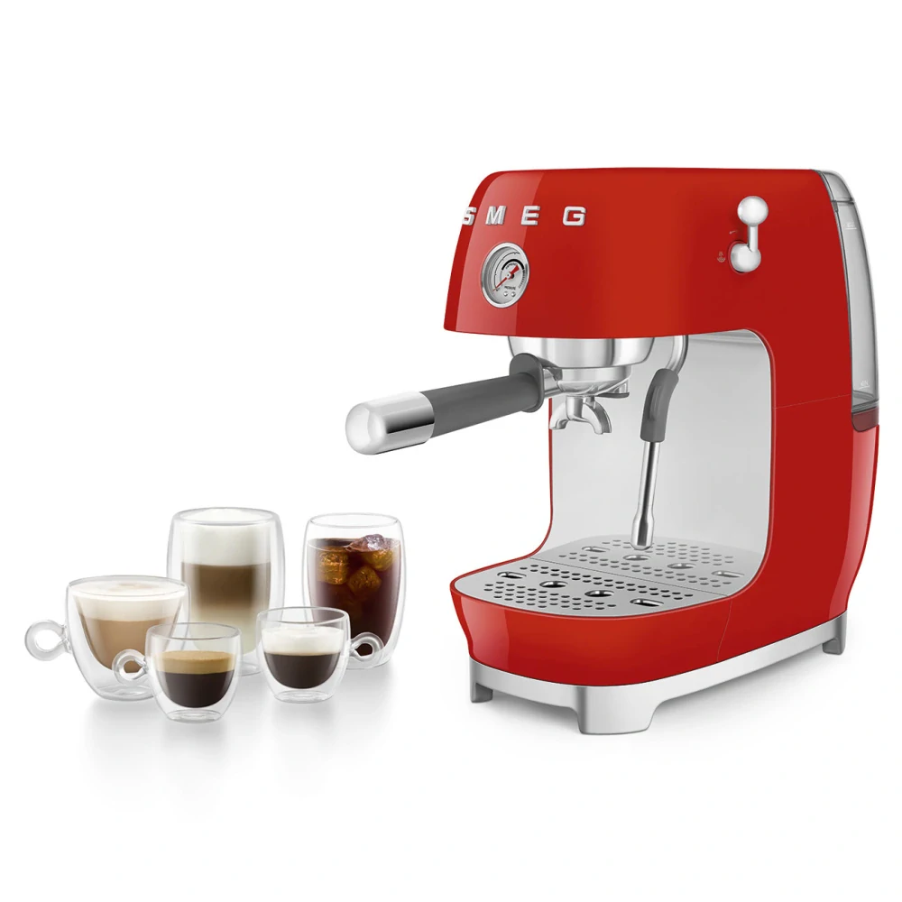Espresso Kávovar Smeg ECF03RDEU červená