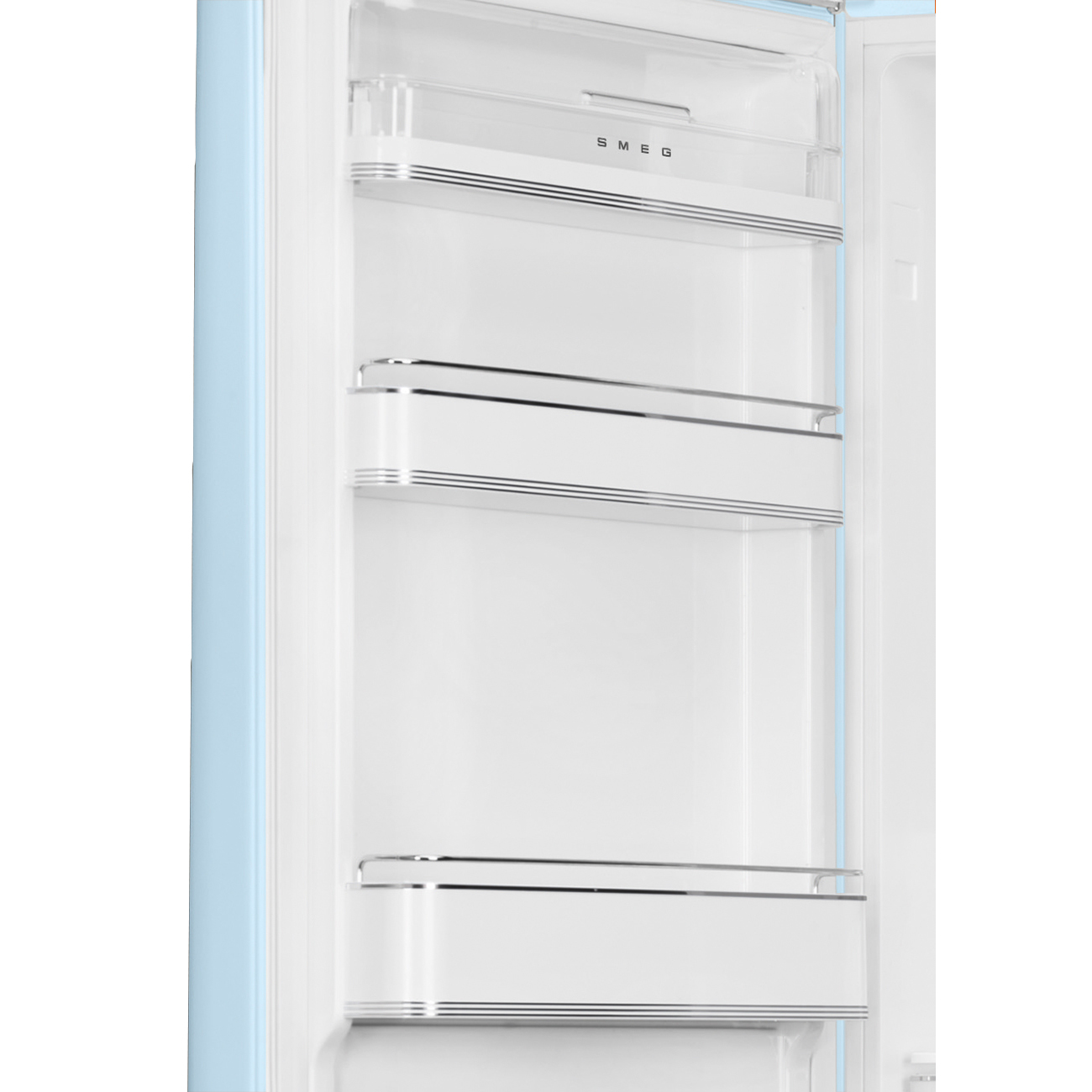 Kombinovaná chladnička s mrazničkou Smeg FAB32LPB5 pastel modrá ľavý pánt