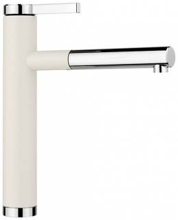 Blanco Linee-S biela soft / chróm výsuvná sprška