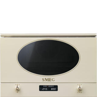 Vstavaná mikrovlnná rúra Smeg Colonial MP822PO krémová