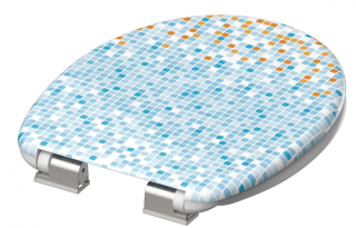 Schütte Mosaik Blau-Orange | Duroplast, Soft Close