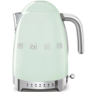 Rýchlovarná kanvica Smeg KLF04PGEU s variabilnou teplotou pastel zelená