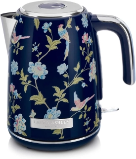 Laura Ashley rýchlovarná kanvica Elveden Navy 1,7 l – štýlová modrá kanvica s dizajnom Elveden