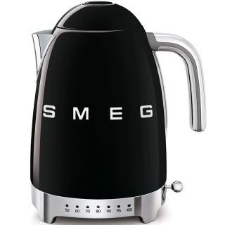 Rýchlovarná kanvica Smeg KLF04BLEU s variabilnou teplotou čierná