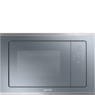 Vstavaná mikrovlnná rúra Smeg Selezione FMI420S2 strieborná