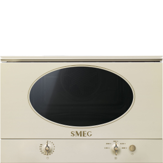 Vstavaná mikrovlnná rúra Smeg Colonial MP822NPO krémová
